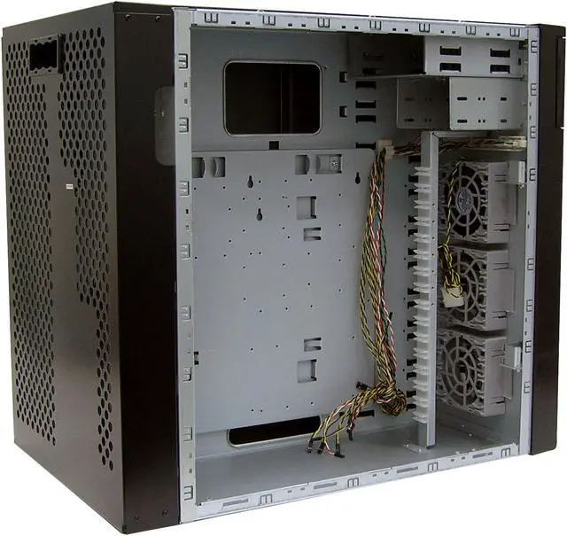 Alt view image 5 of 10 - CODEGEN S-201-CA Black Steel Pedestal ATX Server Case 11 External 5.25" Drive Bays