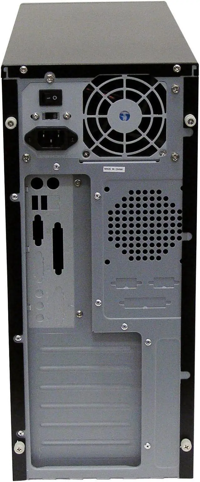 Alt view image 7 of 10 - CODEGEN L-6206-CAC9-38C2 Black/Silver Steel ATX Mid Tower Computer Case 400W cUL P/S with 12cm Fan ( 20+4 Pin Socket 775 Ready) Power Supply