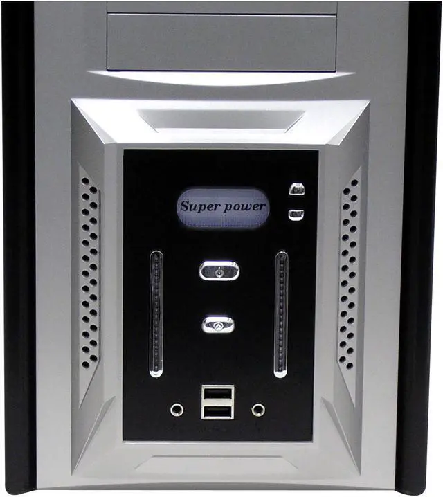 Alt view image 3 of 10 - CODEGEN CAT-4062-CA Black/Silver Steel ATX Mid Tower Computer Case 350W Power Supply