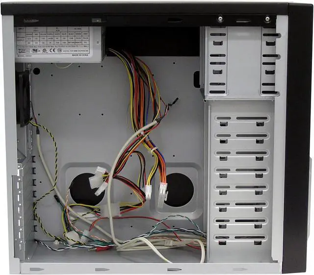 Alt view image 6 of 10 - CODEGEN CAT-4062-CA Black/Silver Steel ATX Mid Tower Computer Case 350W Power Supply