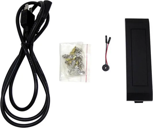 Alt view image 9 of 9 - CODEGEN 8011-CA Black/Blue Steel ATX Mid Tower Computer Case 350W Power Supply