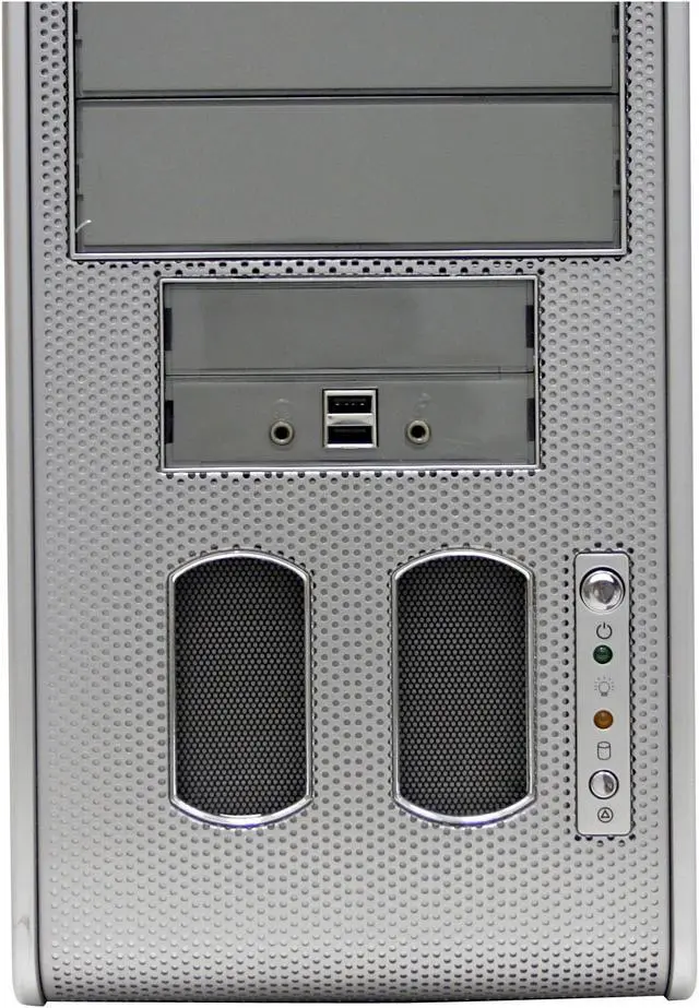Alt view image 3 of 10 - CODEGEN E-6097-C9-W/O Silver Steel ATX Mid Tower Computer Case