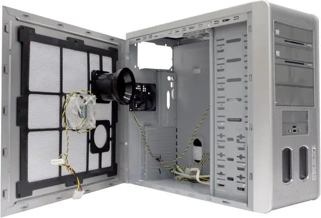 Alt view image 4 of 10 - CODEGEN E-6097-C9-W/O Silver Steel ATX Mid Tower Computer Case