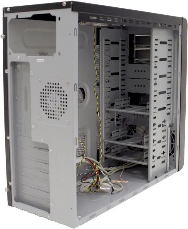 Alt view image 7 of 10 - CODEGEN E-6097-CA-W/O Black Steel ATX Mid Tower Computer Case