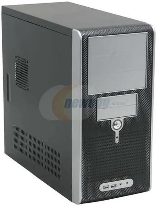 Alt view image 2 of 16 - CODEGEN 4C-4063S-CA Black/Silver Steel ATX Mid Tower Computer Case 350W Power Supply