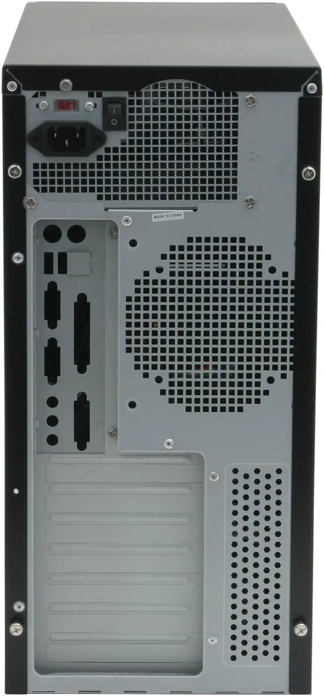 Alt view image 7 of 16 - CODEGEN 4C-4063S-CA Black/Silver Steel ATX Mid Tower Computer Case 350W Power Supply
