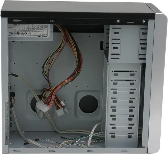 Alt view image 9 of 16 - CODEGEN 4C-4063S-CA Black/Silver Steel ATX Mid Tower Computer Case 350W Power Supply