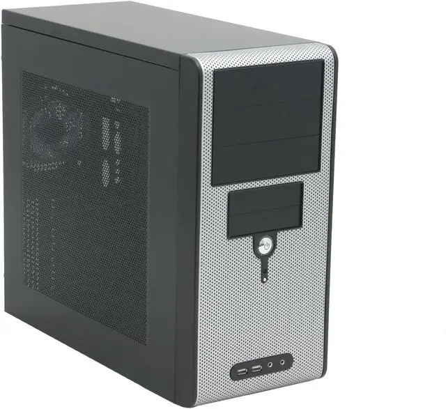 Main image of CODEGEN BRIZA-63-CA Black/Silver Steel ATX Mid Tower Computer Case 350W P4 ready w/ 12cm fan 20+4Pin (775Ready) Power Supply