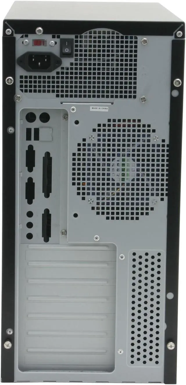 Alt view image 6 of 13 - CODEGEN BRIZA-63-CA Black/Silver Steel ATX Mid Tower Computer Case 350W P4 ready w/ 12cm fan 20+4Pin (775Ready) Power Supply