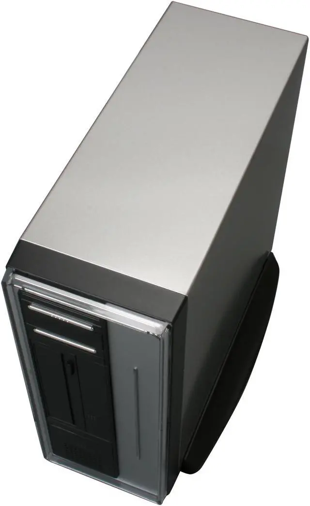 Alt view image 9 of 12 - Athenatech A100SC.200 Black/ Silver Steel Micro ATX Desktop Computer Case 200W Power Supply