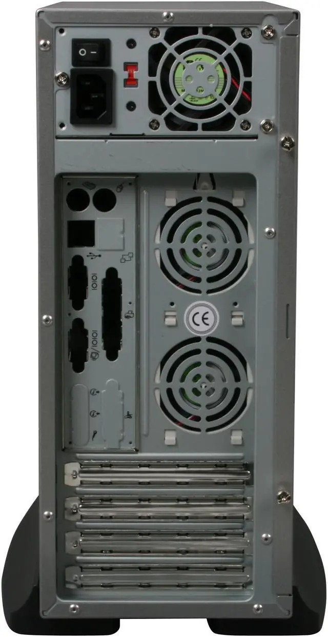Alt view image 10 of 12 - Athenatech A100SC.200 Black/ Silver Steel Micro ATX Desktop Computer Case 200W Power Supply