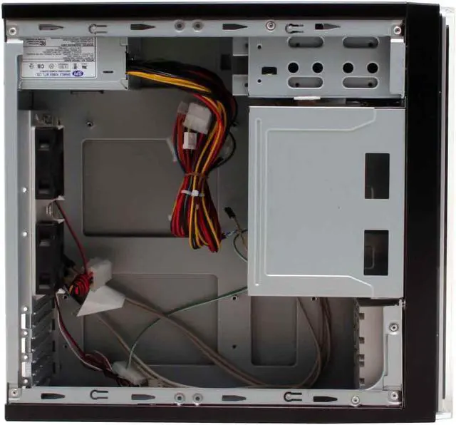 Alt view image 7 of 13 - Athenatech Black Steel A100BB.200 Micro ATX Media Center / HTPC Case