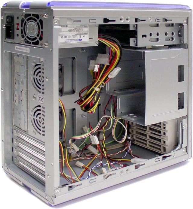 Athenatech A106SL.200 Silver/ Blue Computer Case - Newegg.com