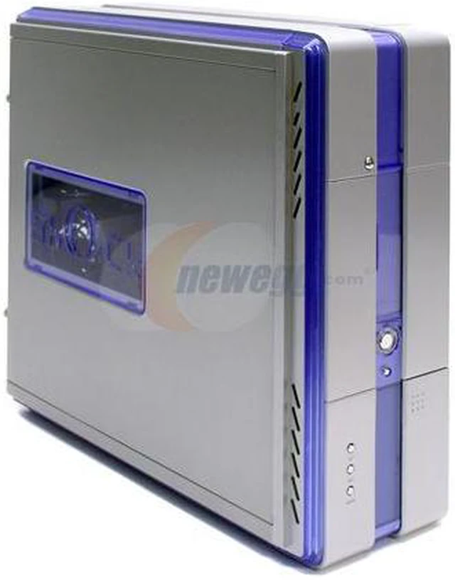 Athenatech A106SL.200 Silver/ Blue Computer Case - Newegg.com
