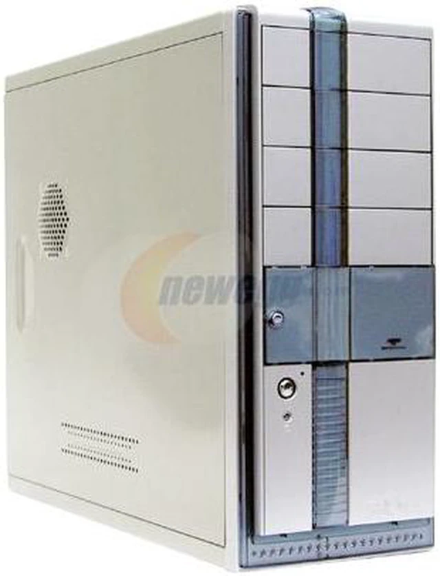 Athenatech A449SL.L350 Silver/Blue Computer Case - Newegg.com