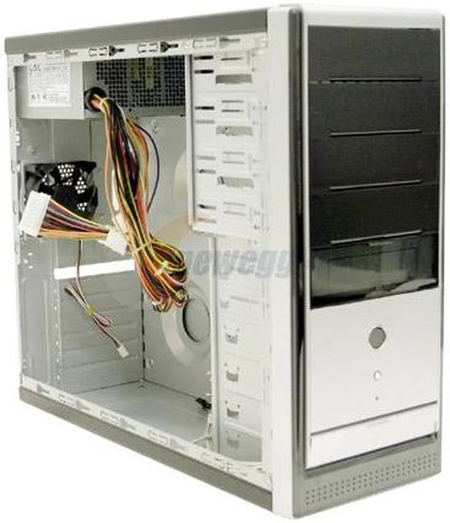 Athenatech A412BB.H350 Black / Silver Computer Case - Newegg.com
