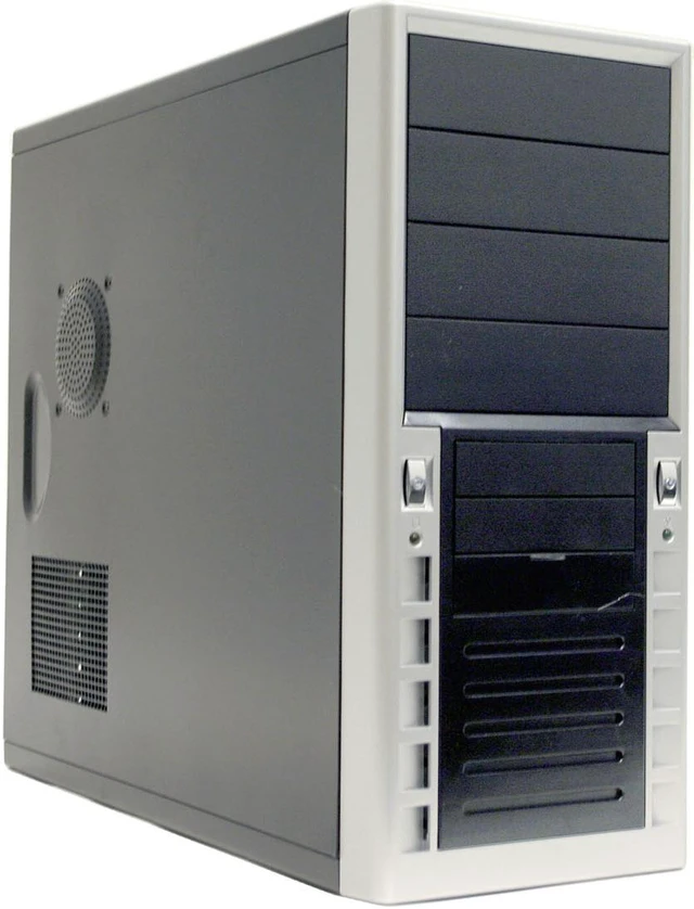Athenatech A413BS.H350 Black/Silver Computer Case - Newegg.com