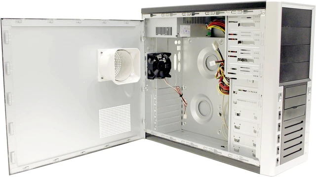 Athenatech A413BS.H350 Black/Silver Computer Case - Newegg.com