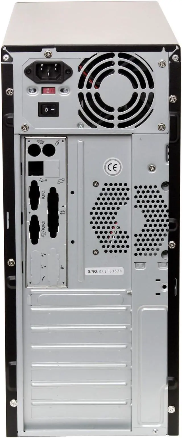 Alt view image 10 of 14 - Athenatech A416BS.H350 Black Steel ATX Mid Tower Computer Case 350W Power Supply