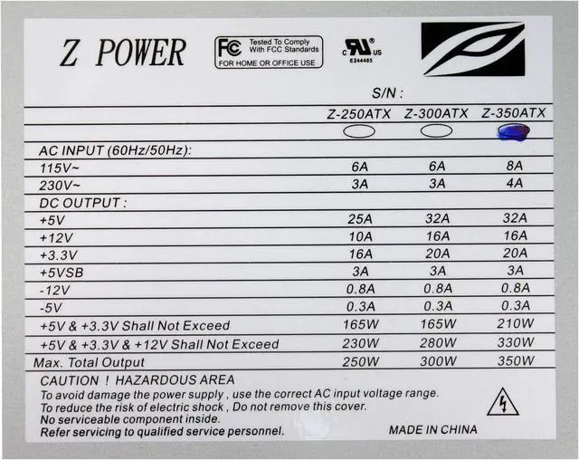 Alt view image 11 of 14 - Athenatech A416BS.H350 Black Steel ATX Mid Tower Computer Case 350W Power Supply