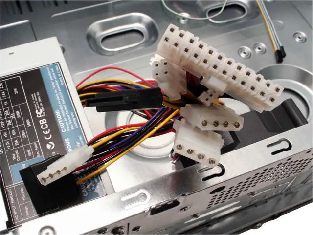 Alt view image 12 of 14 - Athenatech A416BS.H350 Black Steel ATX Mid Tower Computer Case 350W Power Supply