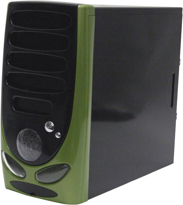 Athenatech A604BN.H400 Black/Green Computer Case - Newegg.com