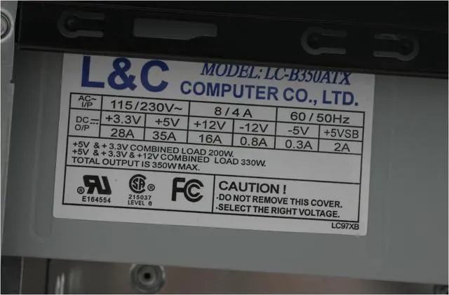 Alt view image 10 of 12 - Athenatech A4202BG.X350 Black/Gray Steel ATX Mid Tower Computer Case 350W Power Supply