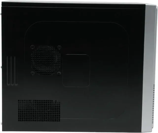 Alt view image 4 of 14 - Athenatech A3602BS.350 Black/ Silver Steel Micro ATX Mini Tower Computer Case 350W Power Supply