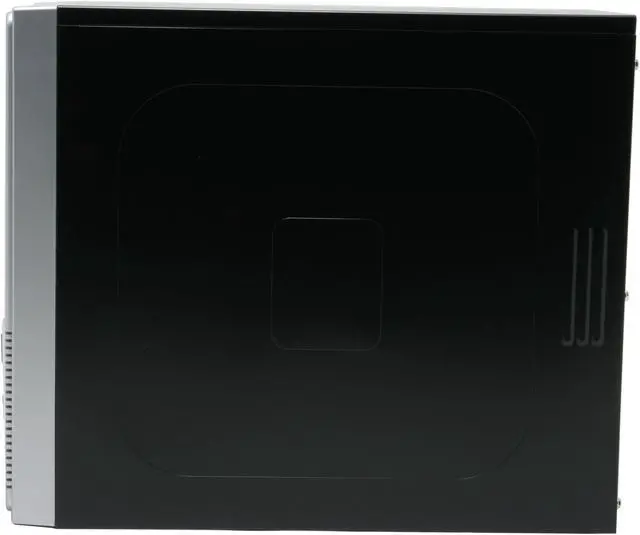 Alt view image 6 of 14 - Athenatech A3602BS.350 Black/ Silver Steel Micro ATX Mini Tower Computer Case 350W Power Supply