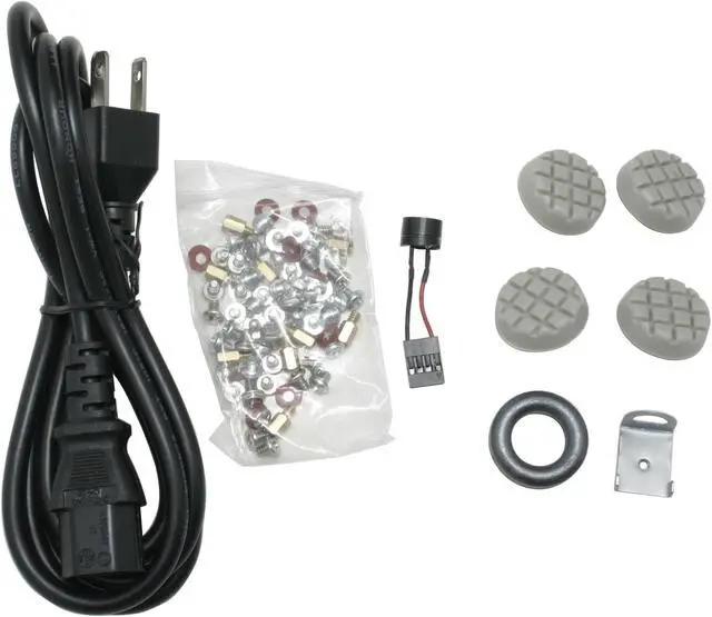 Alt view image 12 of 15 - Athenatech A602BS.400 Black/ Silver Steel ATX Mid Tower Computer Case 400W Power Supply