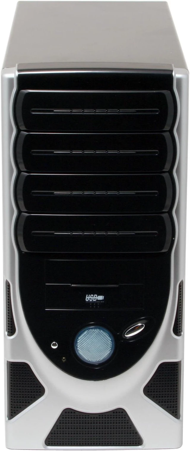 Athenatech A605BS.450 Black / Silver Computer Case - Newegg.com