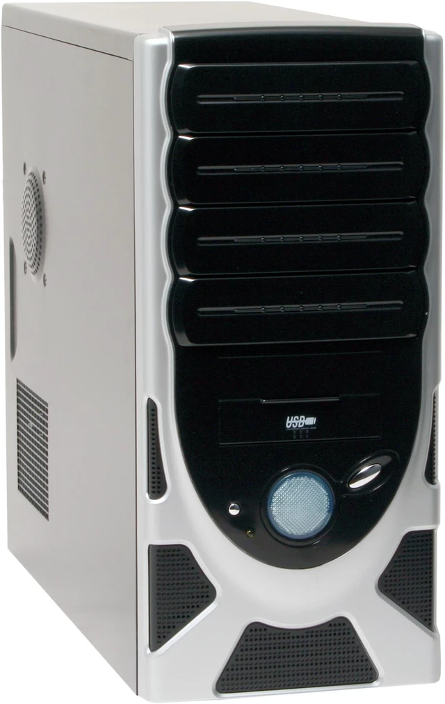 Athenatech A605BS.450 Black / Silver Computer Case - Newegg.com