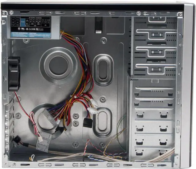 Alt view image 8 of 15 - Athenatech A412BB.400 Black / Silver Steel ATX Mid Tower Computer Case ATX 2.01v 400W
 Power Supply