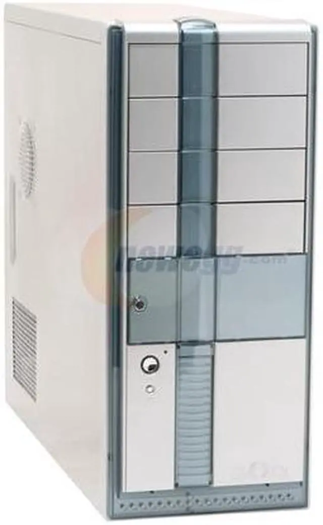 Main image of Athenatech A449SL.400 Silver / Blue Steel ATX Mid Tower Computer Case 400W Power Supply