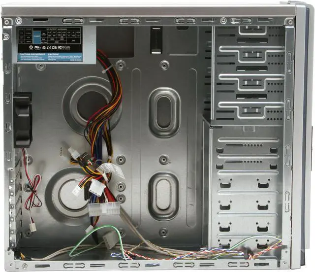 Alt view image 7 of 15 - Athenatech A449SL.400 Silver / Blue Steel ATX Mid Tower Computer Case 400W Power Supply