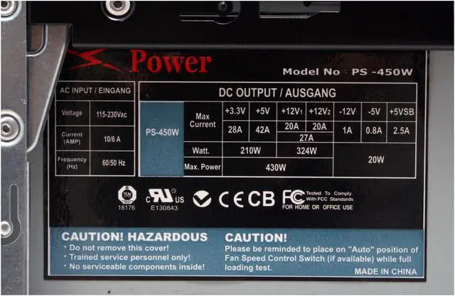 Alt view image 9 of 15 - Athenatech A3602BB.400 Black Steel Micro ATX Mid Tower Computer Case ATX 2.01v 400W (20+4-P, Dual +12V,2 x SATA Connectors) Power Supply