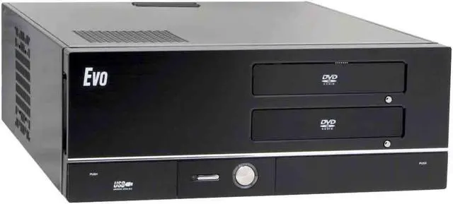 Main image of Athenatech Black Aluminum Face Plate / Steel Chassis A3701BB ATX Media Center / HTPC Case