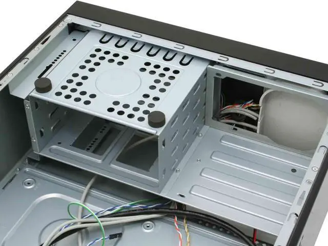 Alt view image 7 of 12 - Athenatech Black Aluminum Face Plate / Steel Chassis A3701BB ATX Media Center / HTPC Case