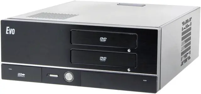 Alt view image 2 of 12 - Athenatech Black Aluminum / Steel Evo A3701BB.500 ATX Media Center / HTPC Case