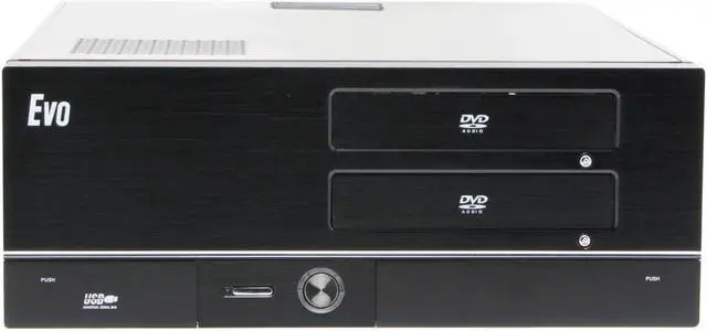 Alt view image 3 of 12 - Athenatech Black Aluminum / Steel Evo A3701BB.500 ATX Media Center / HTPC Case