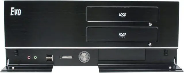 Alt view image 4 of 12 - Athenatech Black Aluminum / Steel Evo A3701BB.500 ATX Media Center / HTPC Case