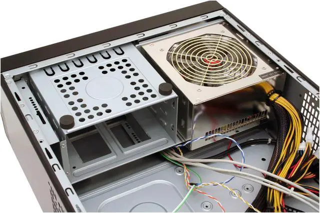 Alt view image 8 of 12 - Athenatech Black Aluminum / Steel Evo A3701BB.500 ATX Media Center / HTPC Case