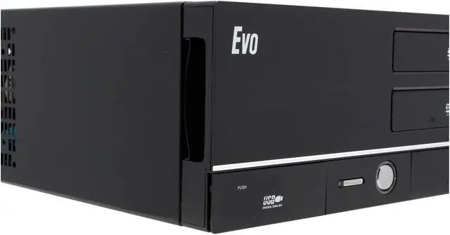 Alt view image 10 of 12 - Athenatech Black Aluminum / Steel Evo A3701BB.500 ATX Media Center / HTPC Case