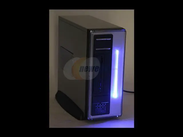 Alt view image 4 of 14 - Athenatech A100BB.350 Black / Silver Steel Micro ATX Desktop Computer Case SPI SFX 350W Power Supply