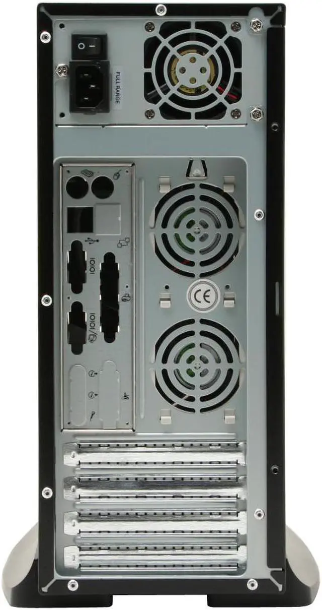 Alt view image 6 of 14 - Athenatech A100BB.350 Black / Silver Steel Micro ATX Desktop Computer Case SPI SFX 350W Power Supply