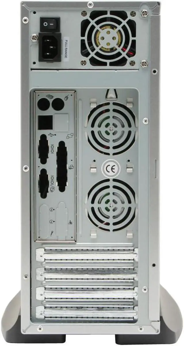 Alt view image 5 of 11 - Athenatech Silver/ Charcoal Steel A100SC.350 Micro ATX Media Center / HTPC Case