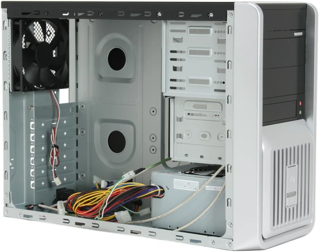 Athenatech A6605BS.450 Black/ Silver Computer Case - Newegg.com
