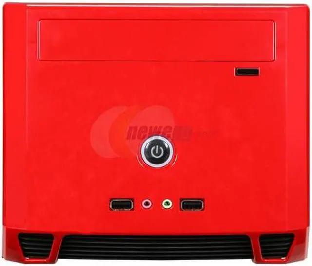 Alt view image 2 of 8 - Athenatech  A1089BR.150  Glossy Black  SECC Steel  Mini-ITX Tower  Computer Case150W  Power Supply with Red Front Panel