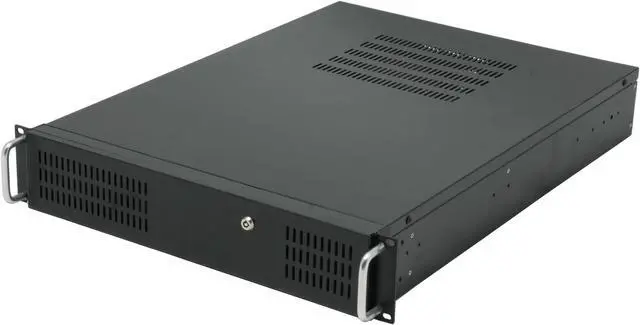 Alt view image 2 of 9 - Athena Power RM-2U2015LF40 Black Steel 2U Rackmount Rackmount Case 400W 1 External 5.25" Drive Bays