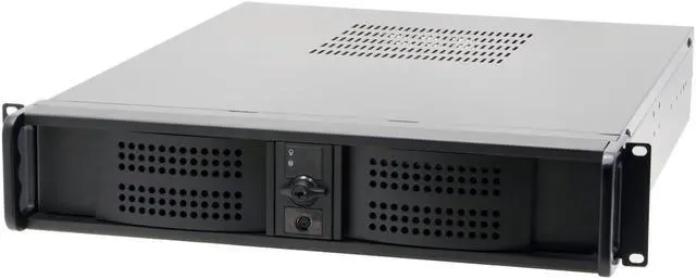 Alt view image 2 of 10 - Athena Power RM-2U2015SV40 Black 2U Rackmount Server Case W/ P4ATX400W Dual Fan power supply 1 External 5.25" Drive Bays